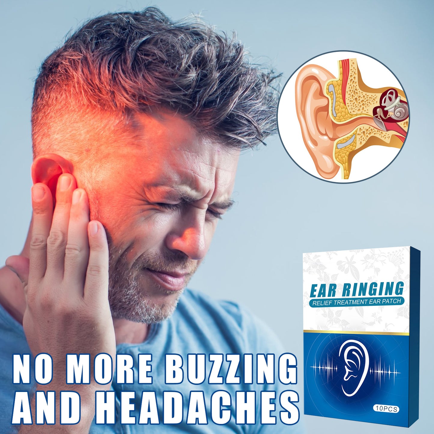 Tinnitus and Ear Pain Relief Patch
