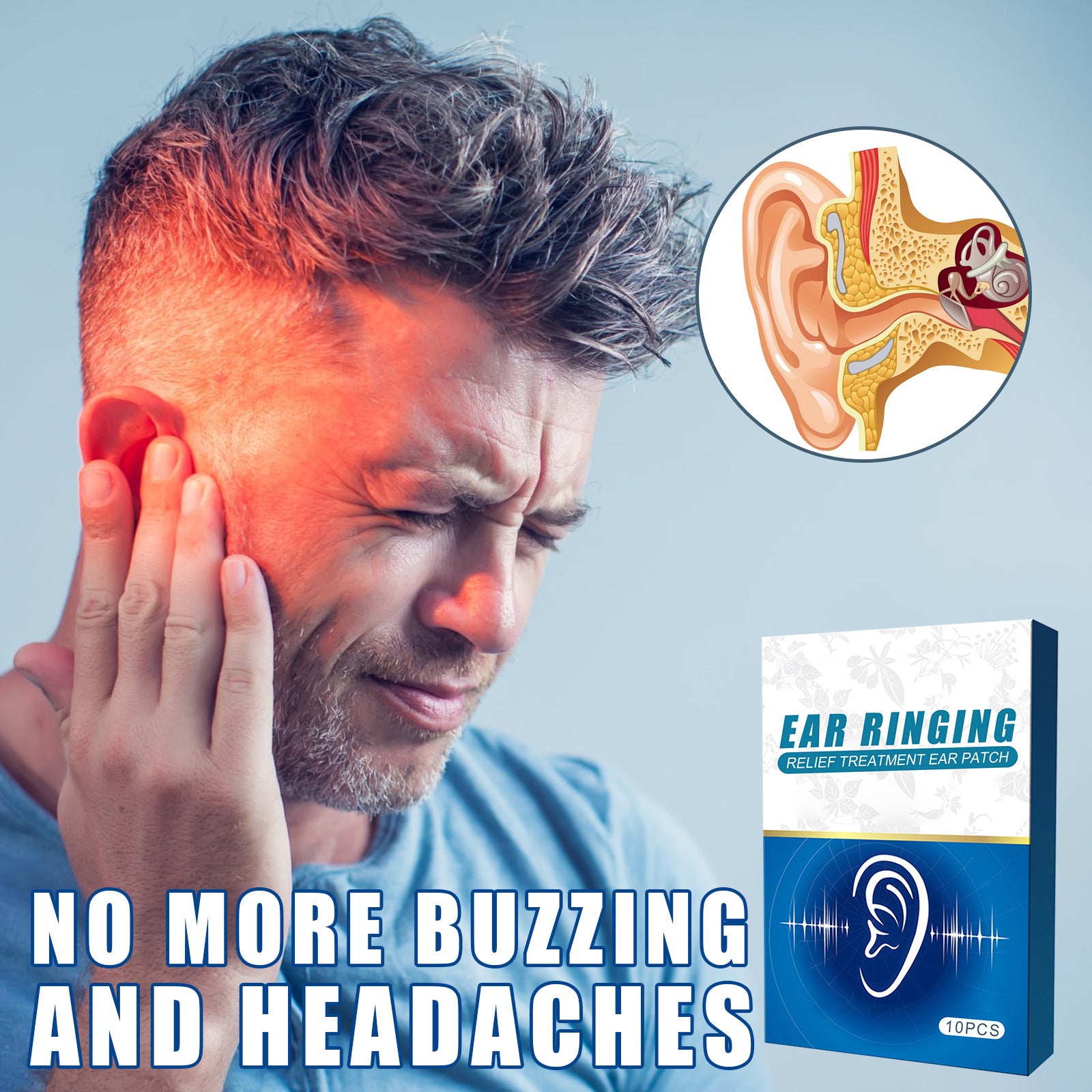 Tinnitus and Ear Pain Relief Patch