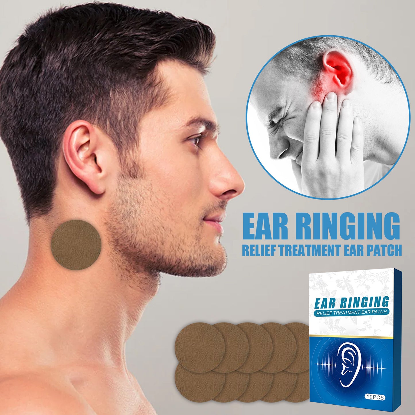 Tinnitus and Ear Pain Relief Patch