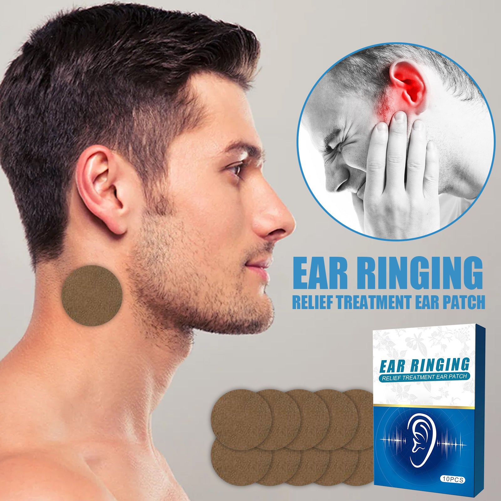 Tinnitus and Ear Pain Relief Patch